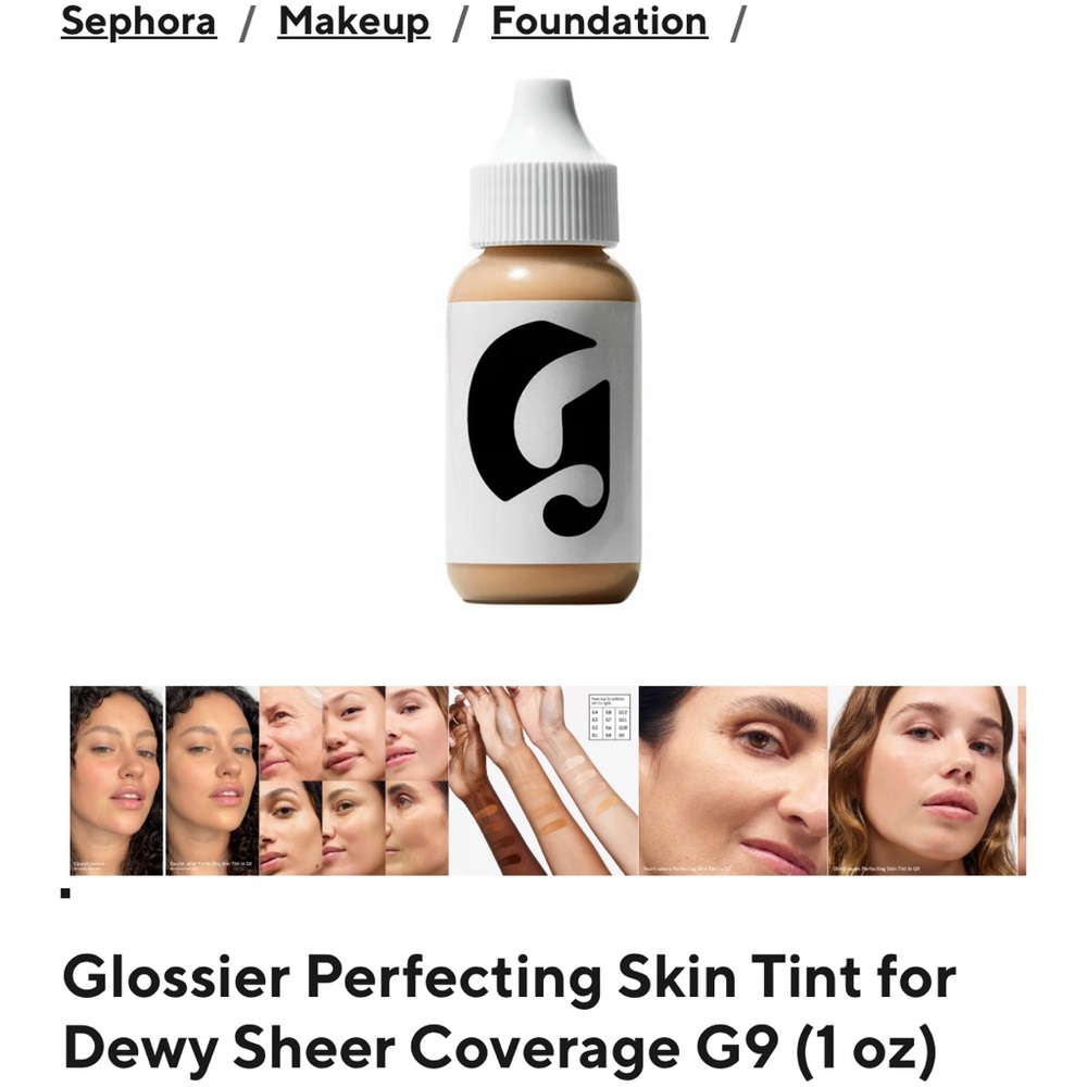 Glossier Perfecting Skin Tint - Shade G9